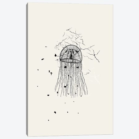 Marbled Jellyfish Canvas Print #DHV212} by Page Turner Canvas Artwork