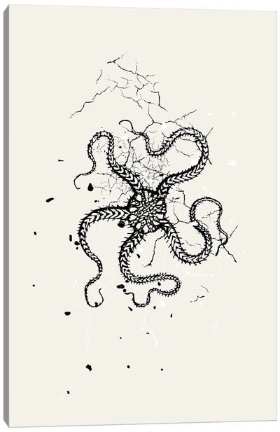 Squid Ink Canvas Art Print - Squid Art