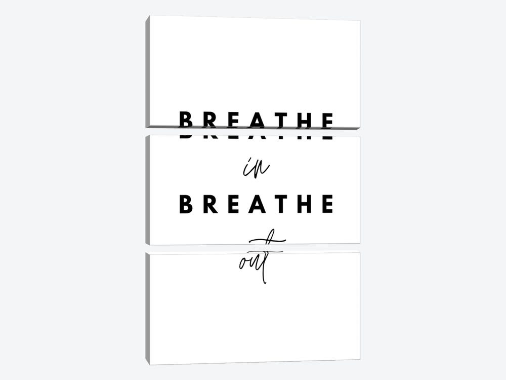 Breathe In Breathe Out by Page Turner 3-piece Canvas Art Print