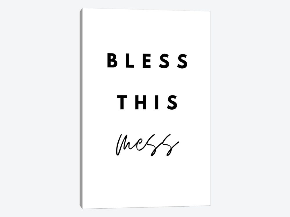 Bless This Mess by Page Turner 1-piece Canvas Art