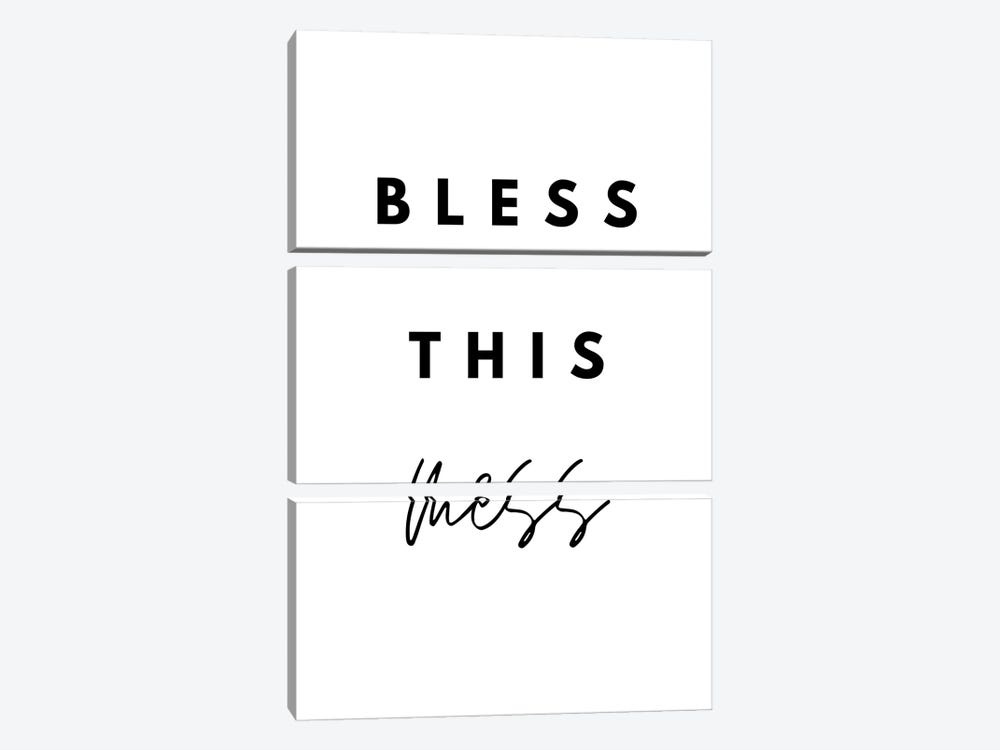 Bless This Mess by Page Turner 3-piece Canvas Wall Art