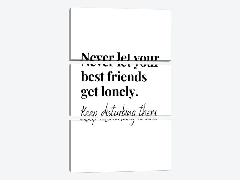 Funny Best Friends Quote by Page Turner 3-piece Canvas Artwork
