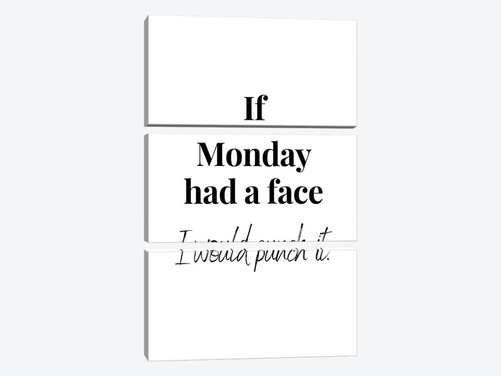 Funny Monday Quote by Page Turner 3-piece Canvas Art Print