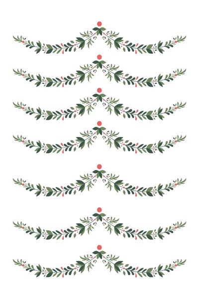 Holly Christmas Wall Art