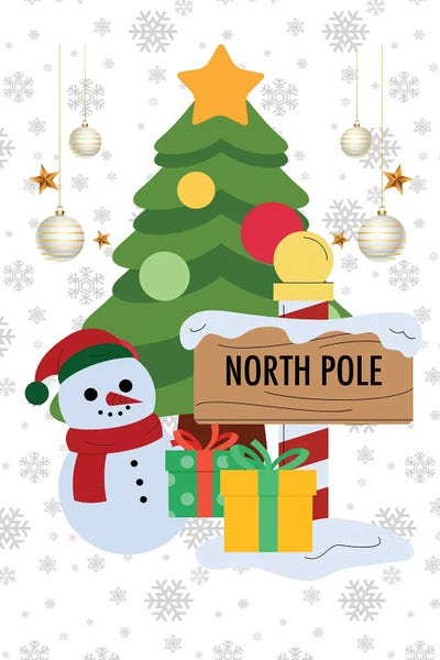 North Pole Christmas Wall Art