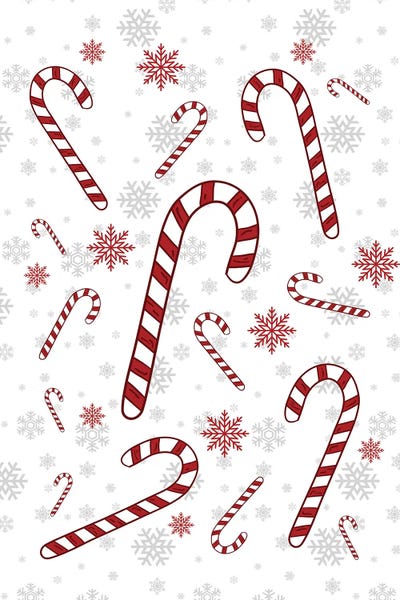 Naughty Or Nice: Candy Sticks Wall Art by Page Turner