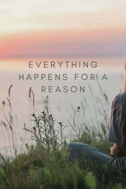 Everything Happens For A Reason by Page Turner wall art