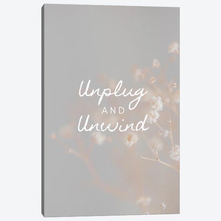 Unplug And Unwind Canvas Print #DHV298} by Page Turner Canvas Art