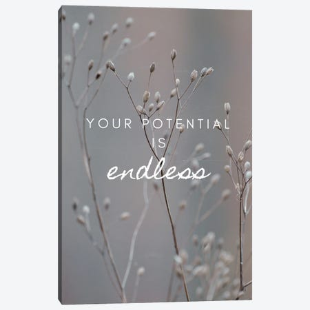 Your Potential Is Endless Canvas Print #DHV299} by Page Turner Canvas Artwork