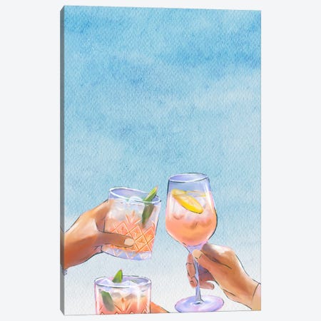 Cheers On A Summer Day Canvas Print #DHV322} by Page Turner Canvas Art