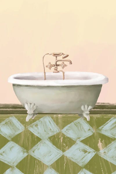 Bathroom Dreams - Vintage Bathtub by Page Turner canvas print