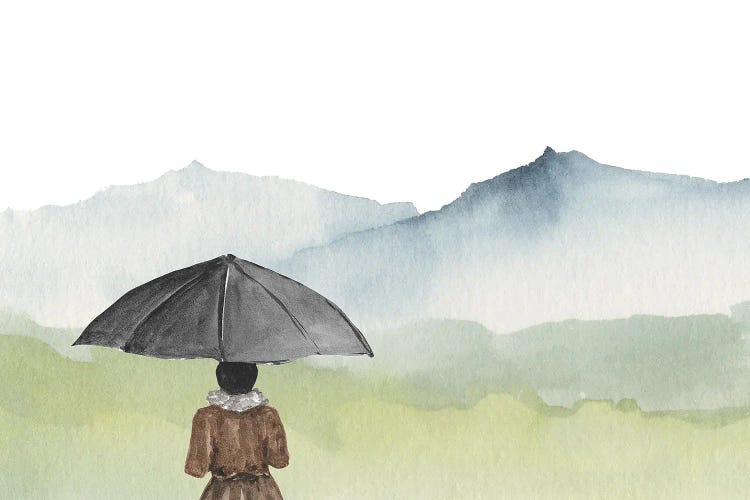 Landscape - A Rainy Day Walk by Page Turner wall art
