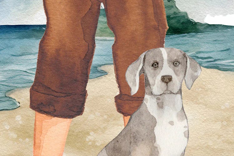 The Dog On The Beach by Page Turner wall art