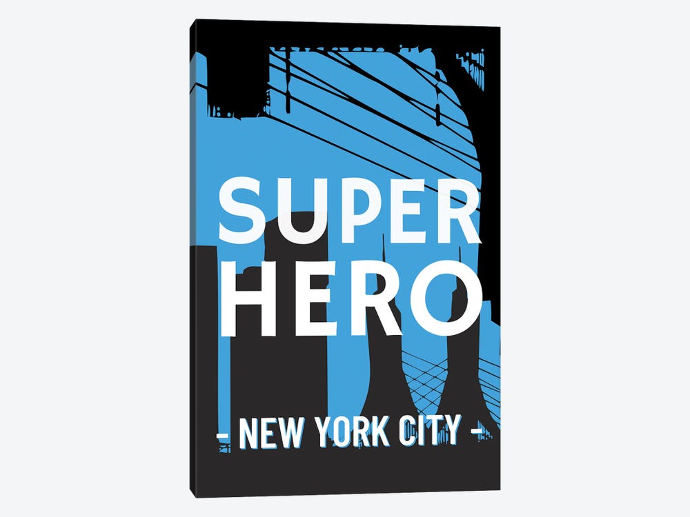 Superhero New York City Comic by Page Turner 1-piece Art Print