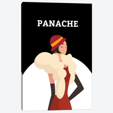 Art Deco Panache With Gatsby Flapper Girl Canvas Print #DHV36} by Page Turner Canvas Art