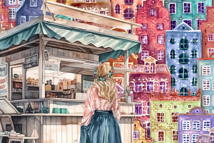 At The Cake Stall by Page Turner wall art