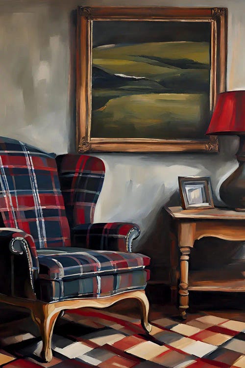 Tartan Lounge by Page Turner wall art