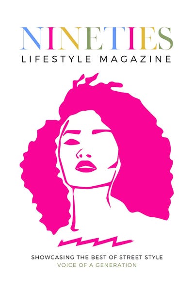 Nineties Retro Poster by Page Turner canvas print