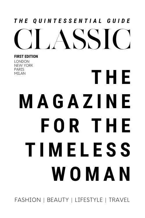 The Classic Woman'S Magazine Cover For The Timeless Woman