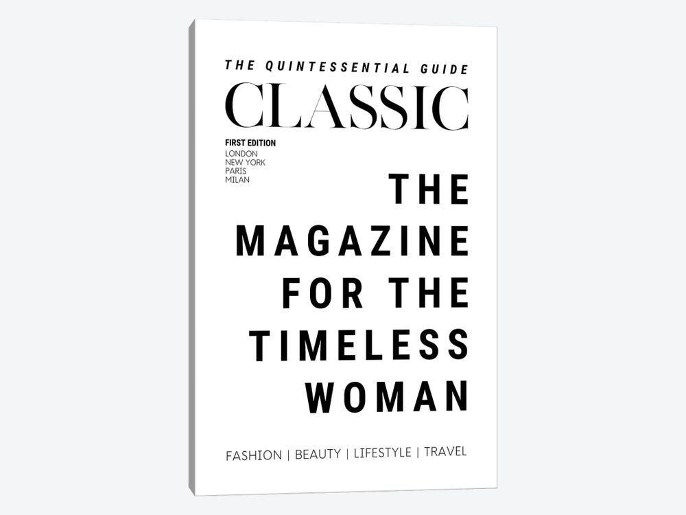 The Classic Woman'S Magazine Cover For The Timeless Woman by Page Turner 1-piece Canvas Art