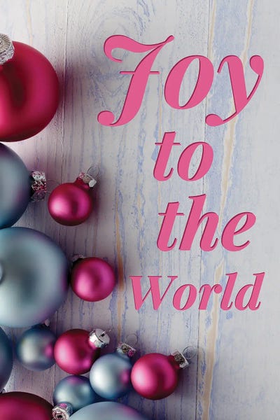 Seasonal Glam: Modern Christmas In Pink - Joy To The World by Page Turner