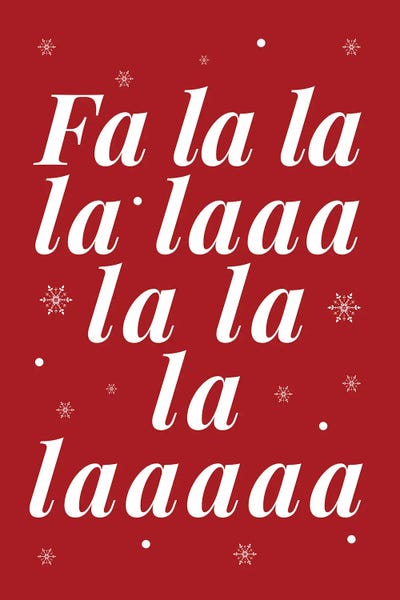 Song Lyrics: Red Christmas Fa La La And Snowflakes by Page Turner