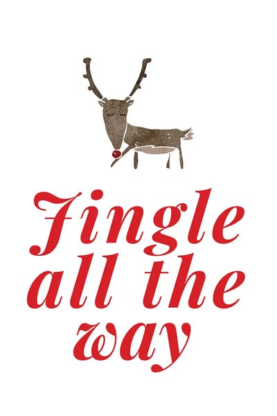 Red Christmas - Jingle All The Way With Reindeer