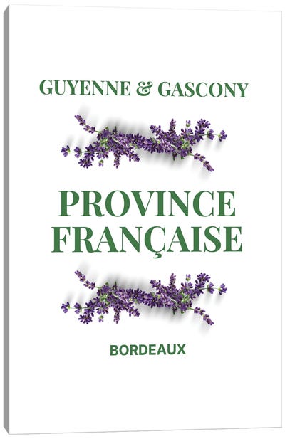 French Provincial Guyenne And Gascony With Lavender Canvas Art Print - Herb Art