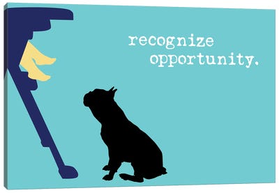 Opportunity II Canvas Art Print - French Bulldog Art