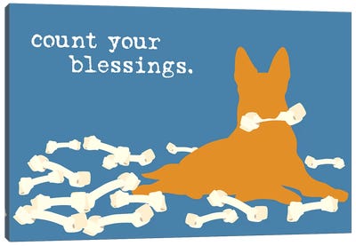 Blessings Canvas Art Print - Dog is Good and Cat is Good