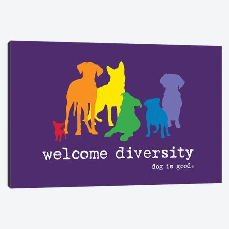 Diversity Pride Canvas Print #DIG120} by Dog is Good and Cat is Good Canvas Art