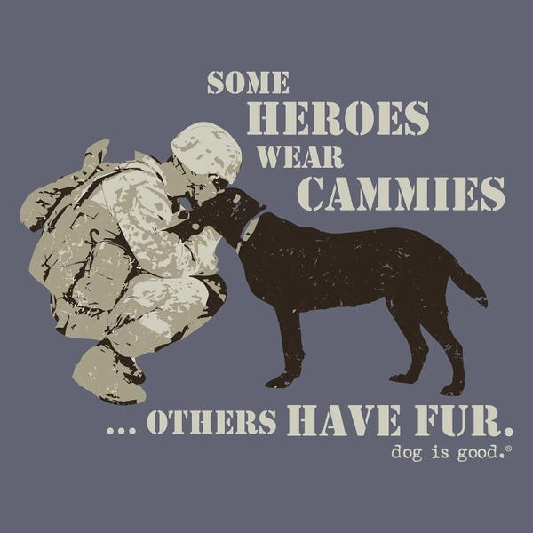 Pet Obsessed: Some Heroes Wear Cammies by Dog is Good and Cat is Good