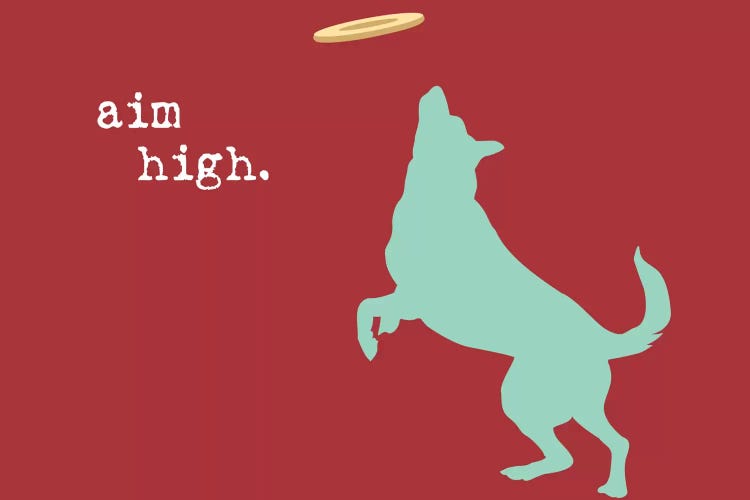 Aim High by Dog is Good and Cat is Good wall art