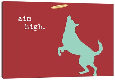 Aim High Canvas Art Print - Dog is Good and Cat is Good