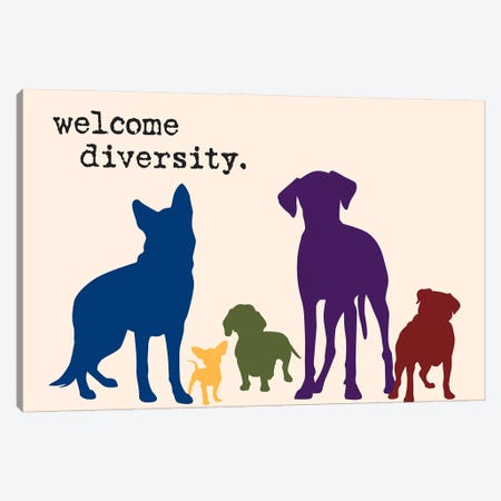 Diversity Canvas Print #DIG21} by Dog is Good and Cat is Good Canvas Artwork
