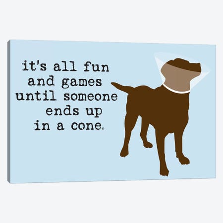 Fun And Games Canvas Print #DIG26} by Dog is Good and Cat is Good Canvas Print