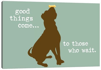 Good Things Canvas Art Print - Dog is Good and Cat is Good