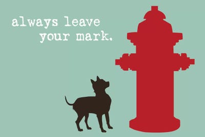 Leave Your Mark by Dog is Good and Cat is Good metal wall art