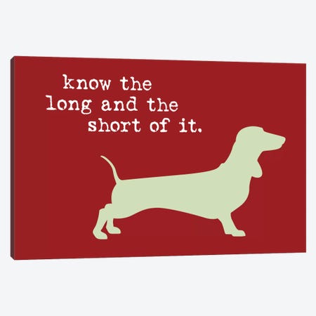Long And Short Canvas Print #DIG42} by Dog is Good and Cat is Good Canvas Art