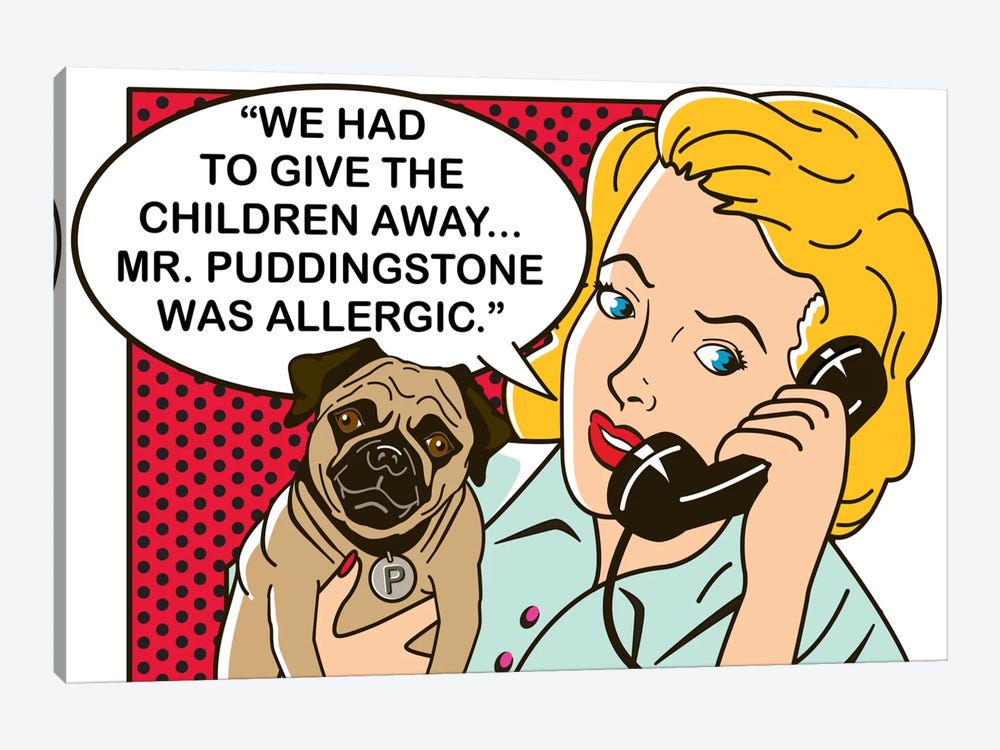 Mr. Puddingstone by Dog is Good and Cat is Good 1-piece Art Print