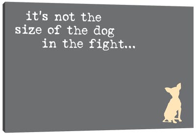 Size Of The Dog Canvas Art Print - Pet Dad