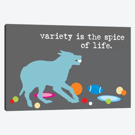 Spice Of Life Canvas Print #DIG82} by Dog is Good and Cat is Good Canvas Art