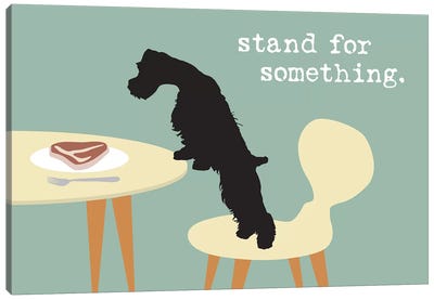 Stand For Something Canvas Art Print - Animal Typography