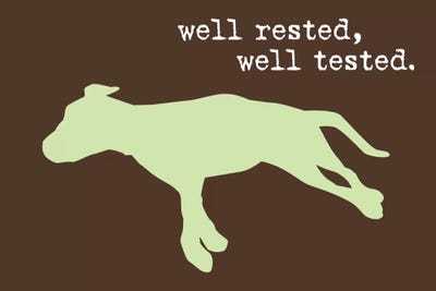 Well Rested I by Dog is Good and Cat is Good framed wall art