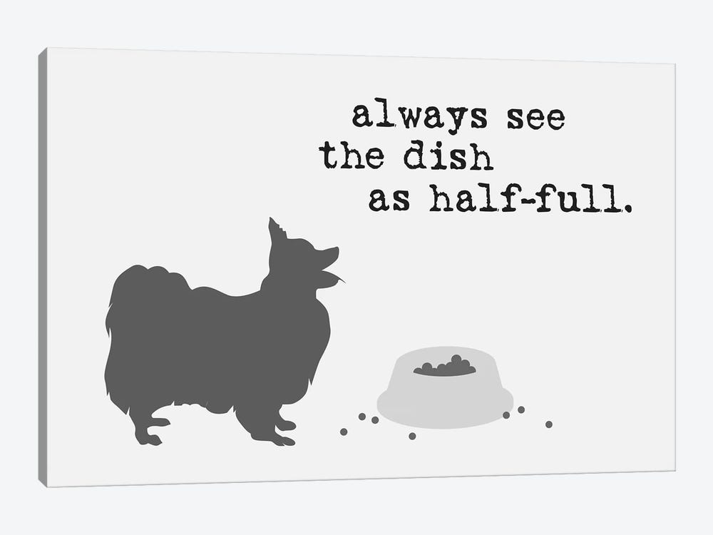 Half Full II by Dog is Good and Cat is Good 1-piece Art Print