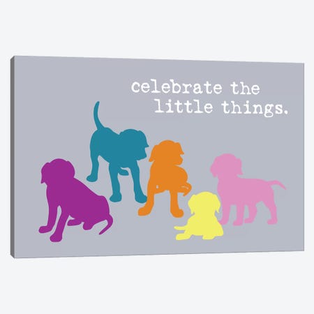 Little Things, Multi-Colored Canvas Print #DIG98} by Dog is Good and Cat is Good Canvas Art Print