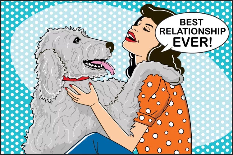 Best Relationship Ever by Dog is Good and Cat is Good wall art