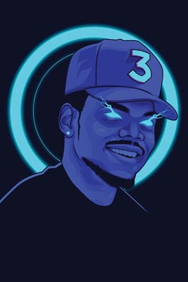 Men Baseball Cap Hip-hop Hats A Drawing Of Chance The Rapper
