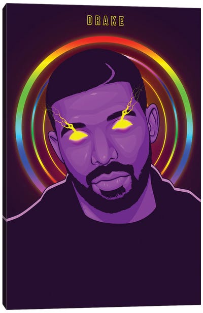 Drake Canvas Art Print - Ren Di