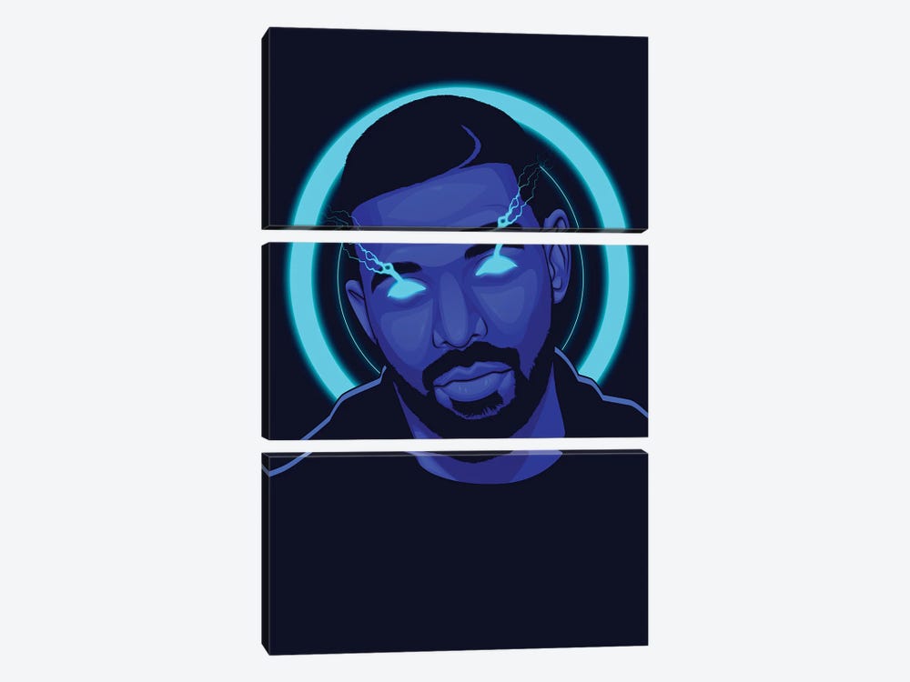 Drake II by Ren Di 3-piece Canvas Print